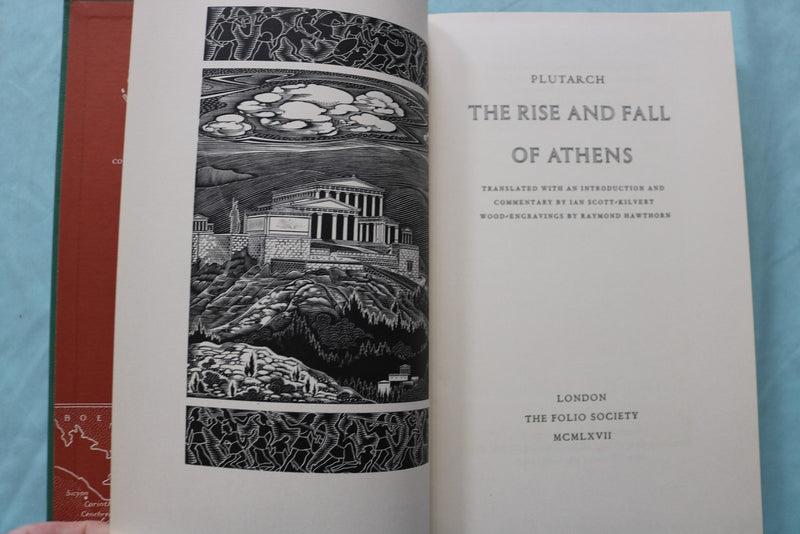 1967 THE RISE AND FALL OF ATHENS HARDCOVER BOOK - PLUTARCH- KD 9672