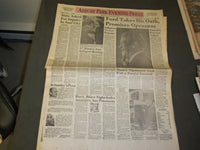 1974 AUG 10 ASBURY PARK EVENING PRESS NEWSPAPER - FORD INAUGURATION - NP 3293
