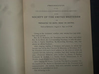 1887-1890 UNITED BRETHREN SOCIETY PROCEDINGS BOOKLET - LOT OF 5 - O 226B