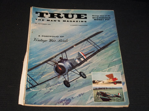 1957 SEPTEMBER TRUE MAGAZINE - OAK ISLAND MYSTERIOUS MONEY PIT - E 3736