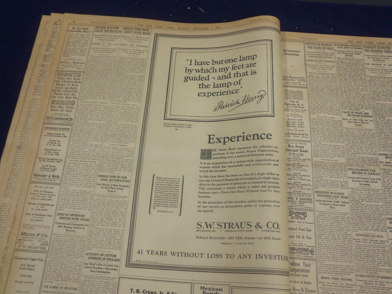 1923 DECEMBER 3 NEW YORK TIMES - SAVE PAINTING IN TOMB OF PHARAOH - NT 9211