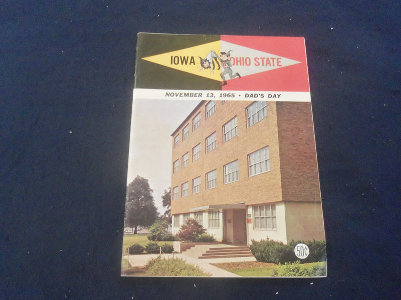 1965 NOVEMBER 13 FOOTBALL PROGRAM - OHIO STATE UNIV VS UNIV OF IOWA - SP 9336V