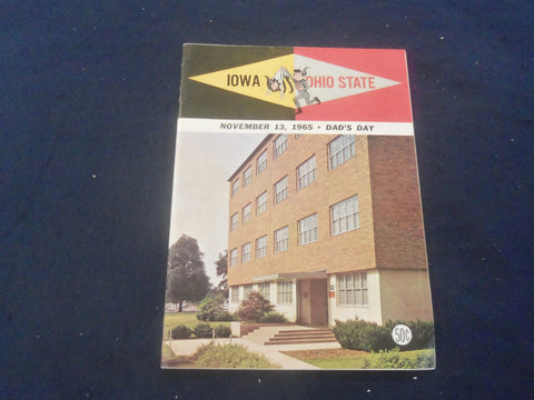 1965 NOVEMBER 13 FOOTBALL PROGRAM - OHIO STATE UNIV VS UNIV OF IOWA - SP 9336V
