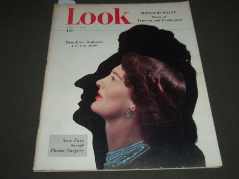 1948 APRIL 13 LOOK MAGAZINE - BROOKLYN DODGERS A 50 YEAR ALBUM - ST 5111