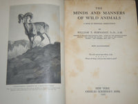 1923 THE MINDS AND MANNERS OF WILD ANIMALS BY W. T. HORNADAY - KD 5816