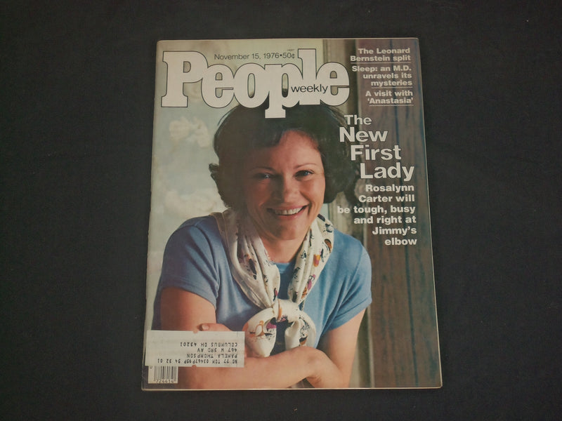 1976 NOVEMBER 15 PEOPLE MAGAZINE - ROSALYNN CARTER - B 4833