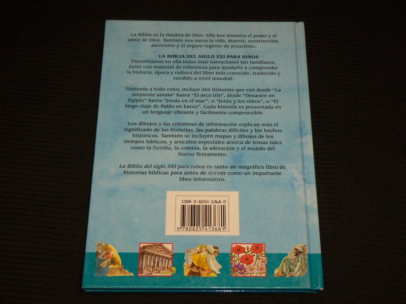 2004 LA BIBLIA DEL SIGLO XXI PARA NINOS HARDCOVER BOOK - SPANISH - R 722I