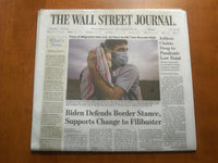 2021 MARCH 26 THE WALL STREET JOURNAL - BIDEN DEFENDS BORDER STANCE