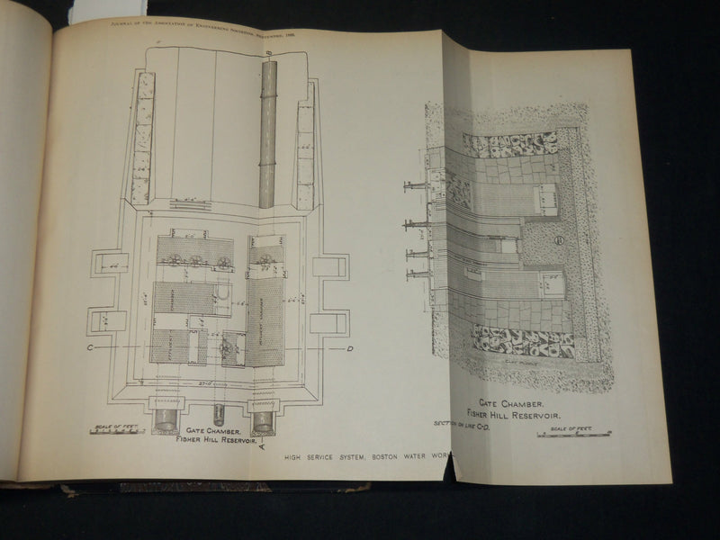 1889 ASSOCIATION OF ENGINEERING SOCIETIES JOURNAL BOUND VOLUME NO. 8 - KD 5931
