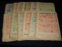 1952 DIARIO DE COSTA RICA DOMINGO COLOR COMICS LOT OF 13 - SUPERMAN - NP 2152V