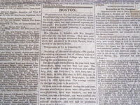 1860 JULY 18 BOSTON DAILY ADVERTISER NEWSPAPER - HARVARD COMMENCEMENT - NP 4172