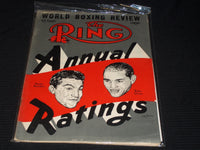 1954 FEBRUARY THE RING MAGAZINE - ROCKY MARCIANO & BOBO OLSON COVER - E 4676