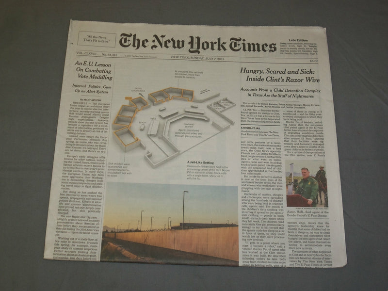 2019 JULY 7 NEW YORK TIMES - ACCOUNTS FROM A CHILD DETENTION COMPLEX IN TEXAS