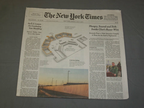 2019 JULY 7 NEW YORK TIMES - ACCOUNTS FROM A CHILD DETENTION COMPLEX IN TEXAS