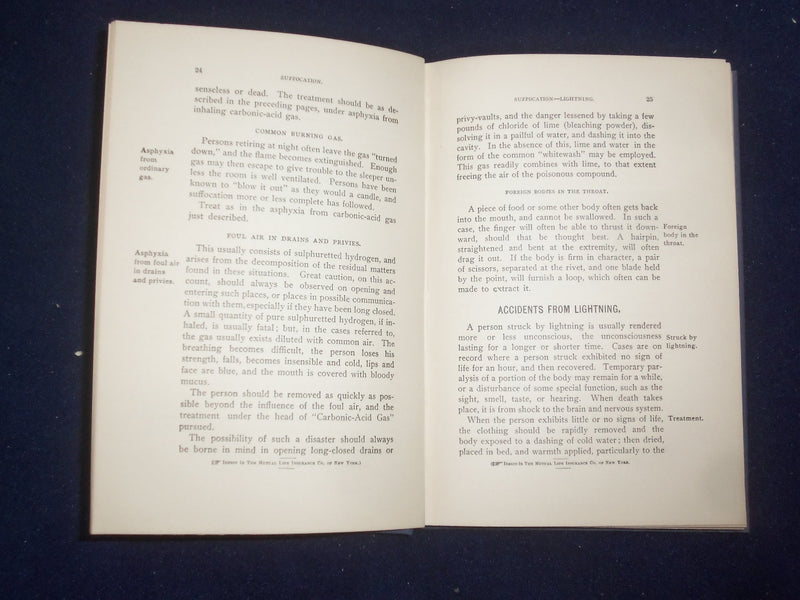 1900 THE MUTUAL LIFE INSURANCE COMPANY ON NEW YORK MANUAL - HARDCOVER - KD 8788
