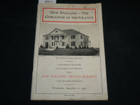 1938 NEW ENGLAND THE GIBRALTAR OF THE GRANGE BUILDING PROGRAM - J 6635