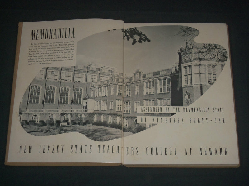 1941 MEMORABILIA NEW JERSEY STATE TEACHERS COLLEGE AT NEWARK YEARBOOK - YB 1671