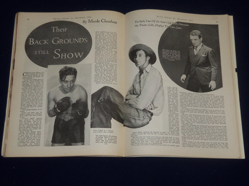 1934 DECEMBER SILVER SCREEN MAGAZINE - JANET GAYNOR COVER - SP 2622