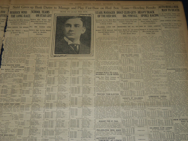 1911 NOVEMBER 7 THE BOSTON HERALD -CAMPAIGN CLOSES FROTHINGHAM FAVORITE - BH 171