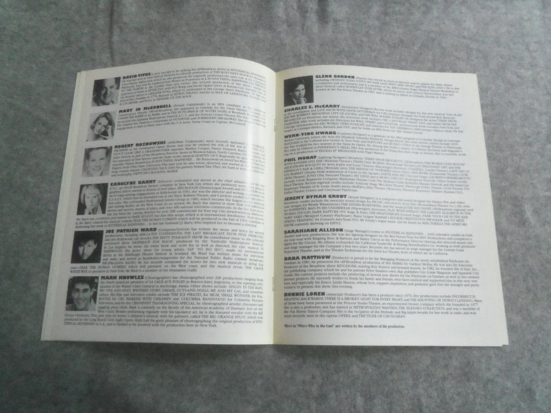 1994 HYSTERICAL BLINDNESS OFF BROADWAY PROGRAM - PLAYHOUSE ON VANDAM - J 7651