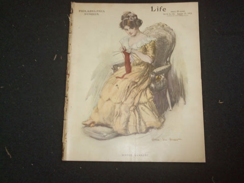 1912 JANUARY 25 LIFE MAGAZINE - PHILADELPHIA NUMBER - WHOSE QUAKER? - ST 6462