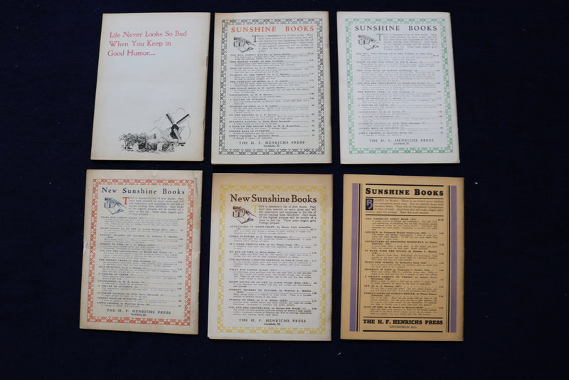 1927-1932 SUNSHINE A SOULFUL MAGAZINE - LOT OF 12 - DIGEST SIZE - K 1479