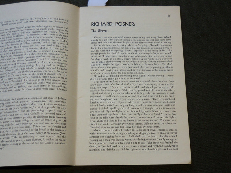 1945 WINTER ACCENT QUARTERLY - FIRE RAID BY DYLAN THOMAS - J 6168