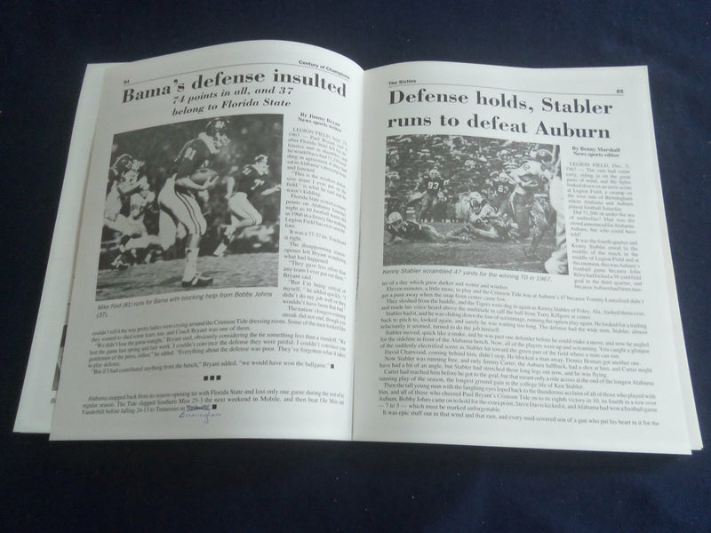 1991 CENTURY OF CHAMPIONS MAGAZINE - UNIVERSITY OF ALABAMA FOOTBALL - SP 1220I