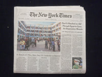 2023 OCTOBER 20 NEW YORK TIMES - DEAL IS REACHED ON AID THROUGH EGYPT TO GAZA