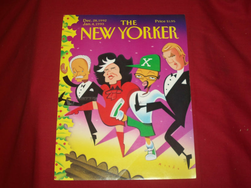 1992 DEC 28 -1993 JAN 4 NEW YORKER MAGAZINE FRONT COVER ONLY - GREAT FOR FRAMING