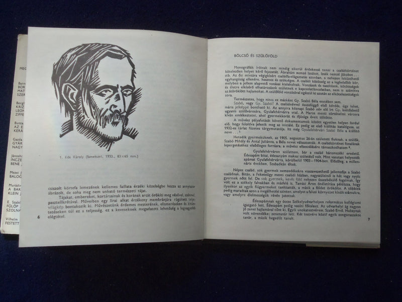 1980 GY. SZABO BELA HARDCOVER BOOK BY MURADIN JENO - HUNGARIAN TEXT - KD 8796