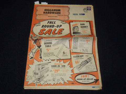 1958 HIGGANUM HARDWARE FALL ROUND-UP SALES BROCHURE - CONNECTICUT - K 2137