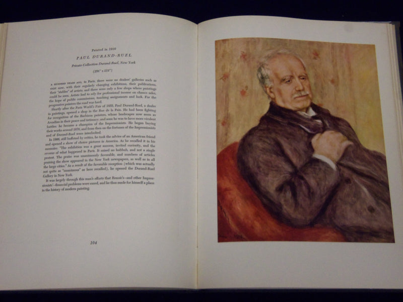 1950 PIERRE AUGUSTE RENOIR FIFTY REPRODUCTIONS IN FULL COLOR BOOK - KD 3452