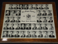 1963-1965 WAYNE STATE UNIVERSITY TAU KAPPA EPSILON MOUNTED PHOTOS LOT OF 3- #215