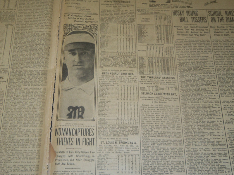 1905 JUNE 12 THE BOSTON HERALD NEWSPAPER - JAP PEACE TERMS MODERATE - BH 89