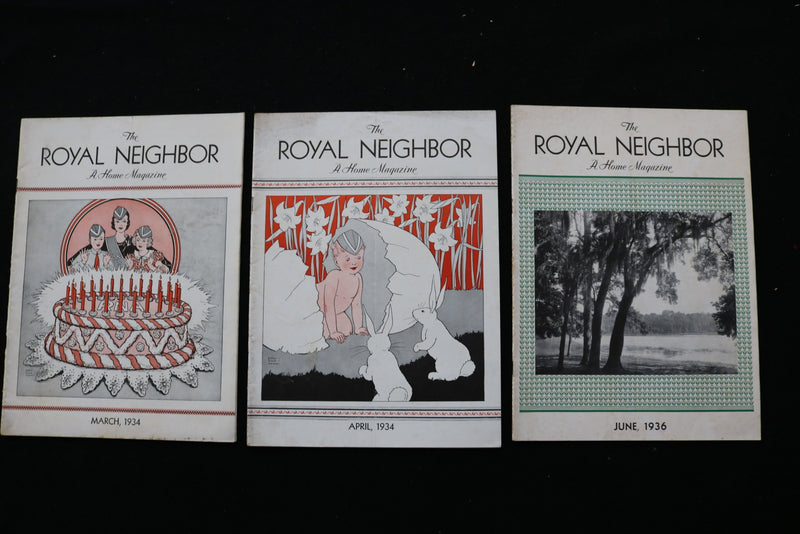 1932-1949 THE ROYAL NEIGHBOR - A HOME - MAGAZINE - LOT OF 37 - O 3709