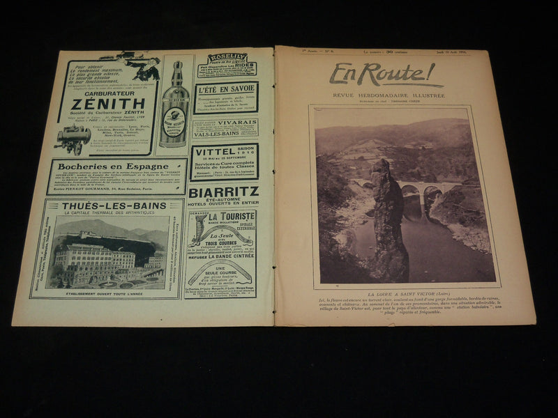 1916 AUGUST 10 EN ROUTE! REVUE HEBDOMADAIRE ILLUSTREE FRENCH MAGAZINE - ST 531N