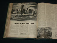 1944 NOV-1945 OCT TRAVEL MAGAZINE BOUND VOLUME - GREAT COVERS - KD 5984