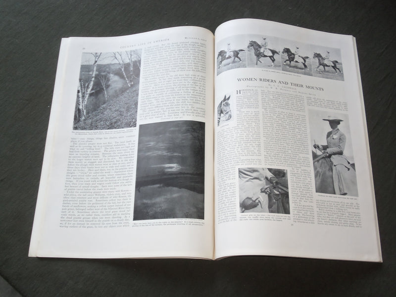 1912 OCTOBER 1 COUNTRY LIFE IN AMERICA MAGAZINE - GREAT COVER & ADS - F 489