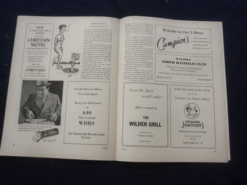 1956 DART MAGAZINE - DARTMOUTH COLLEGE - THANKSGIVING ISSUE - J 9782