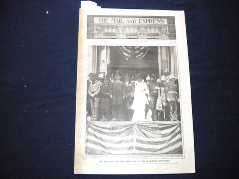 1902 APRIL 19 THE MAIL AND EXPRESS MAGAZINE - ROOSEVELTS - MATTHEWSON - B 676D