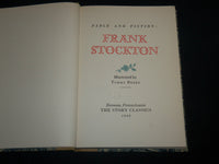 1949 FABLE AND FICTION HARDCOVER BOOK BY FRANK STOCKTON - KD 6791