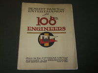 1919 BENEFIT DANCE AND ENTERTAINMENT FOR 108TH ENGINEERS PROGRAM - J 3568