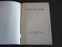 1916 AFTER TWO YEARS SOFTCOVER BOOK - BRITISH FLAG COVER - J 7197