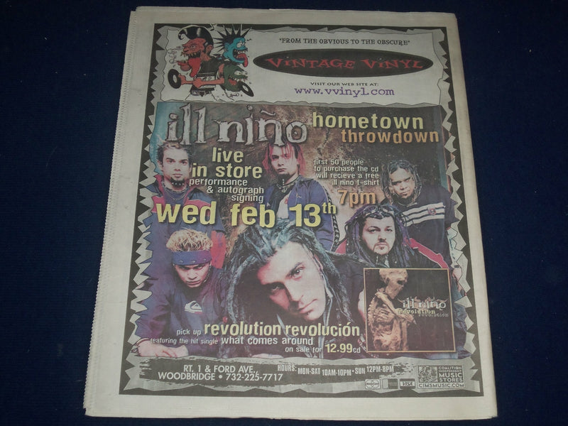2002 FEBRUARY 6-13 AQUARIAN WEEKLY NEWSPAPER - FU MANCHU COVER - J 1109
