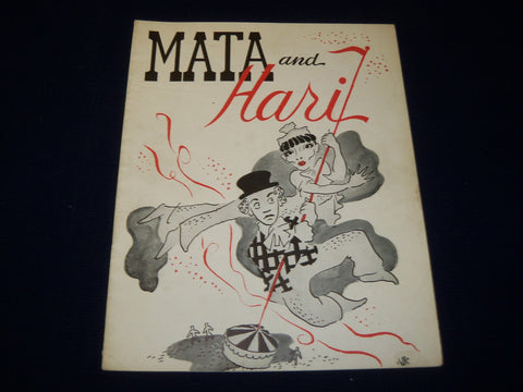 1952 RUTH MATA AND EUGENE HARI AND COMPANY PROGRAM - NEW YORK - J 5032