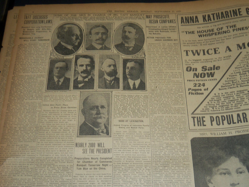 1909 SEPT 13 THE BOSTON HERALD - GARRISON LIFE AS REFORMER COMES TO END - BH 199