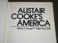 1973 ALISTAIR COOKE'S AMERICA HARDCOVER BOOK - KD 4083