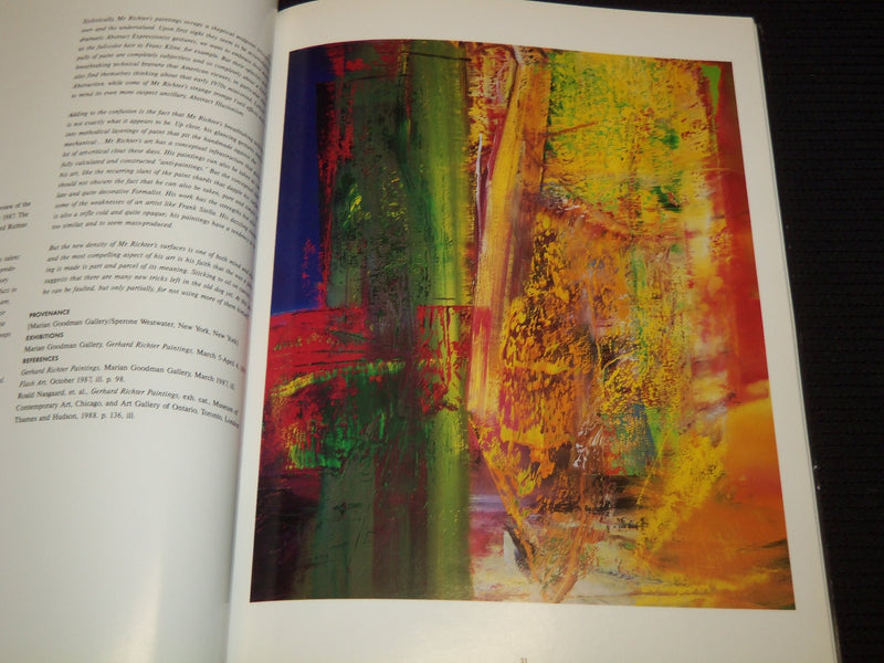 1992 GERHARD RICHTER COLLECTION CATALOGUE SIGNED BY MICHAEL SHAPIRO - J 7476