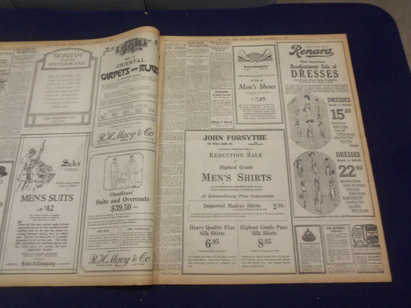 1920 NOVEMBER 11 NEW YORK TIMES - PAYNE, HURLEY SCHWAB, SHIP INQUIRY - NT 8451